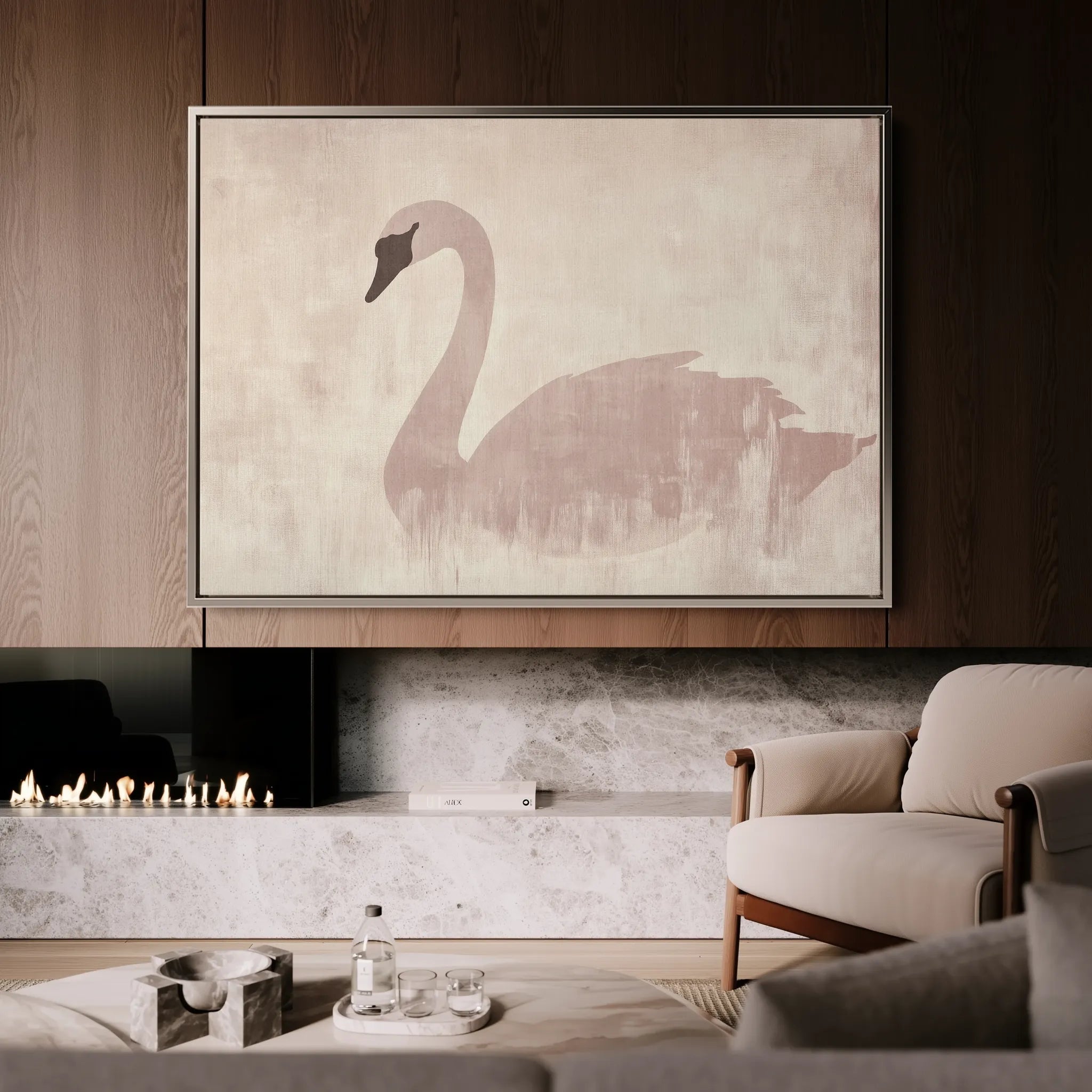 Animals 052 Canvas Art 60 x 40 cm / Black