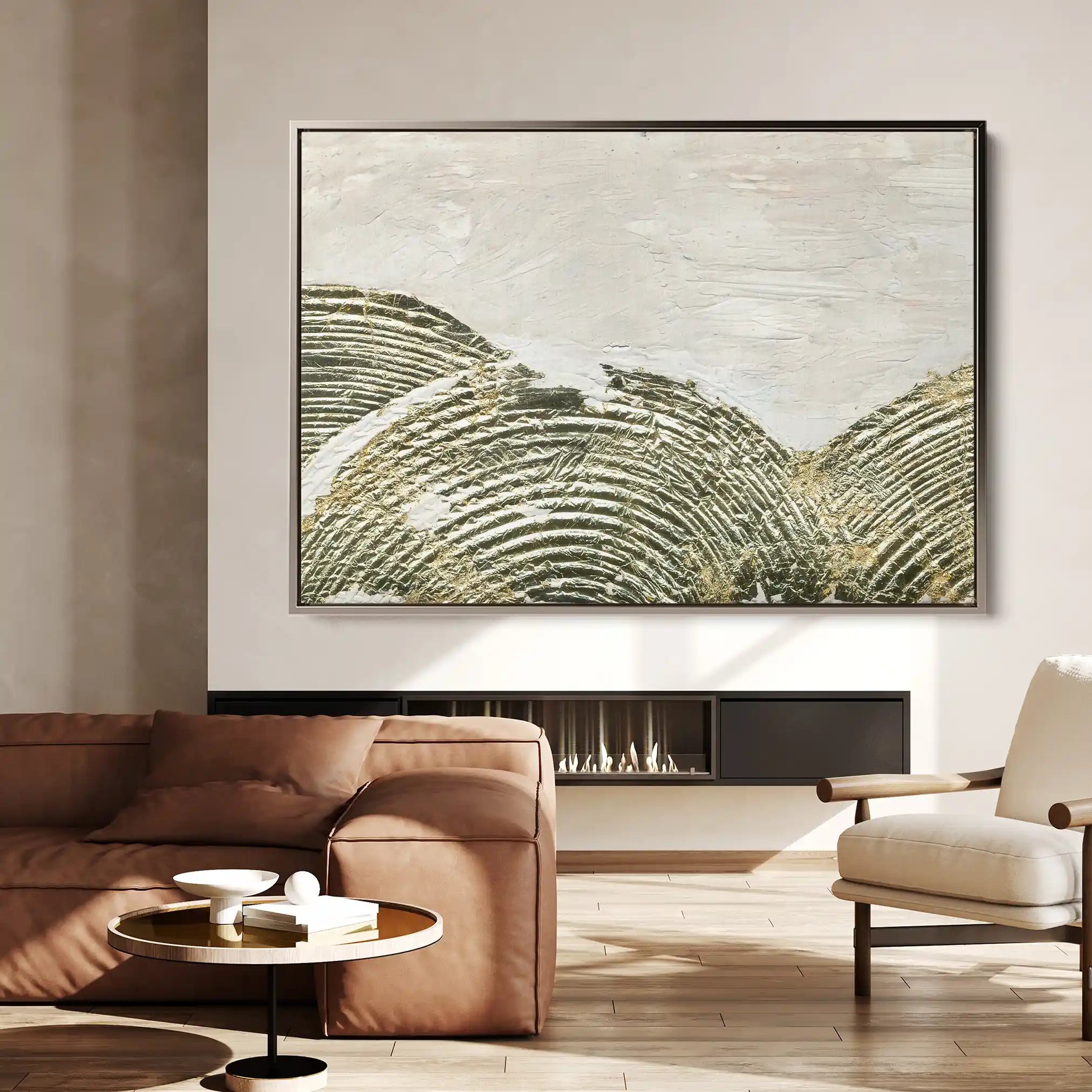 Abstract 052 Canvas Art 60 x 40 cm / Black