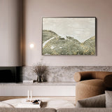 Abstract 052 Canvas Art 60 x 40 cm / Black