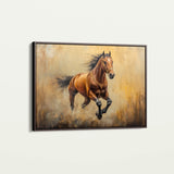 Horses 052 Canvas Art 60 x 40 cm / Black