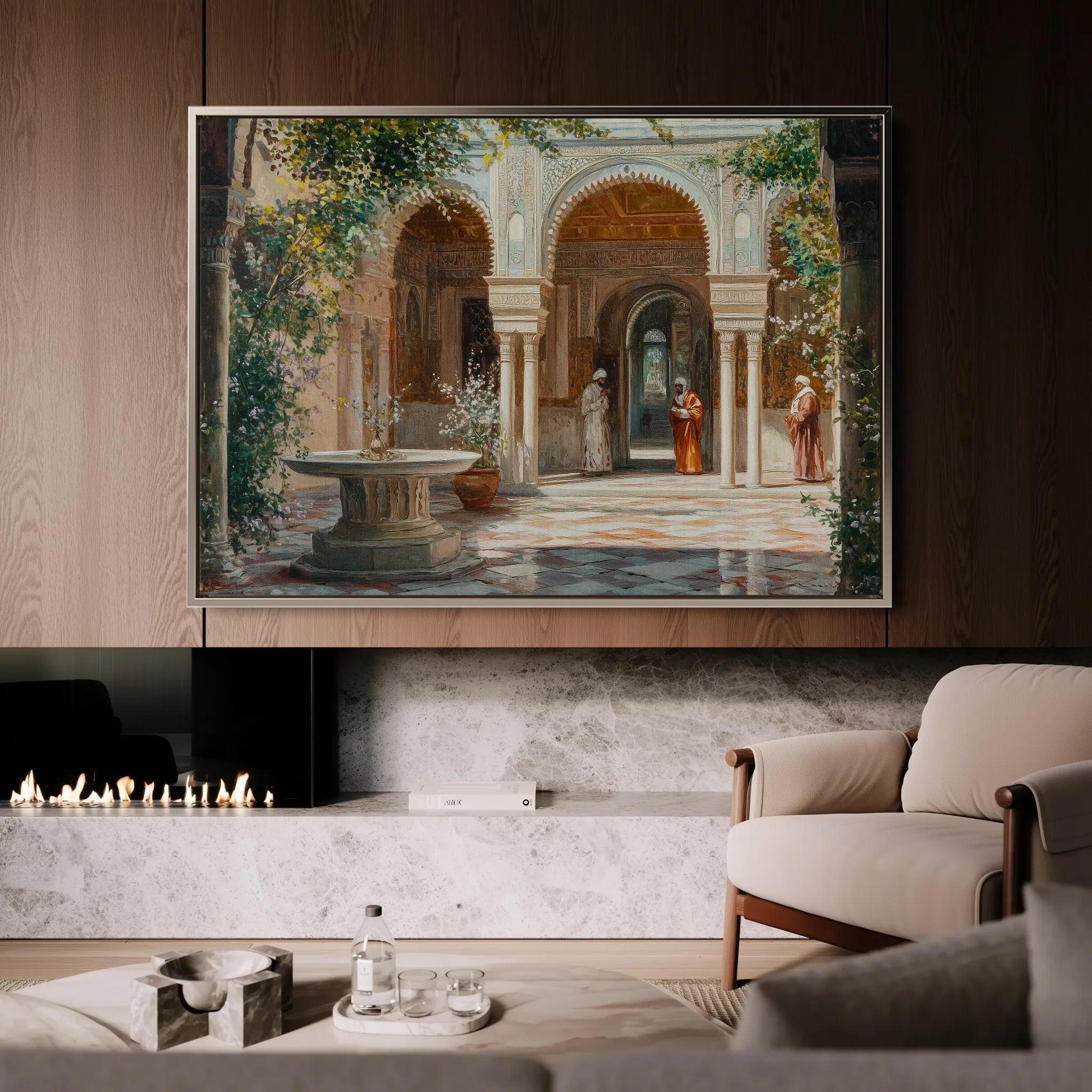 Orientalist 052 Canvas Art 60 x 40 cm / Black