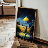 Palestine 052 Canvas Art 60 x 40 cm / Black