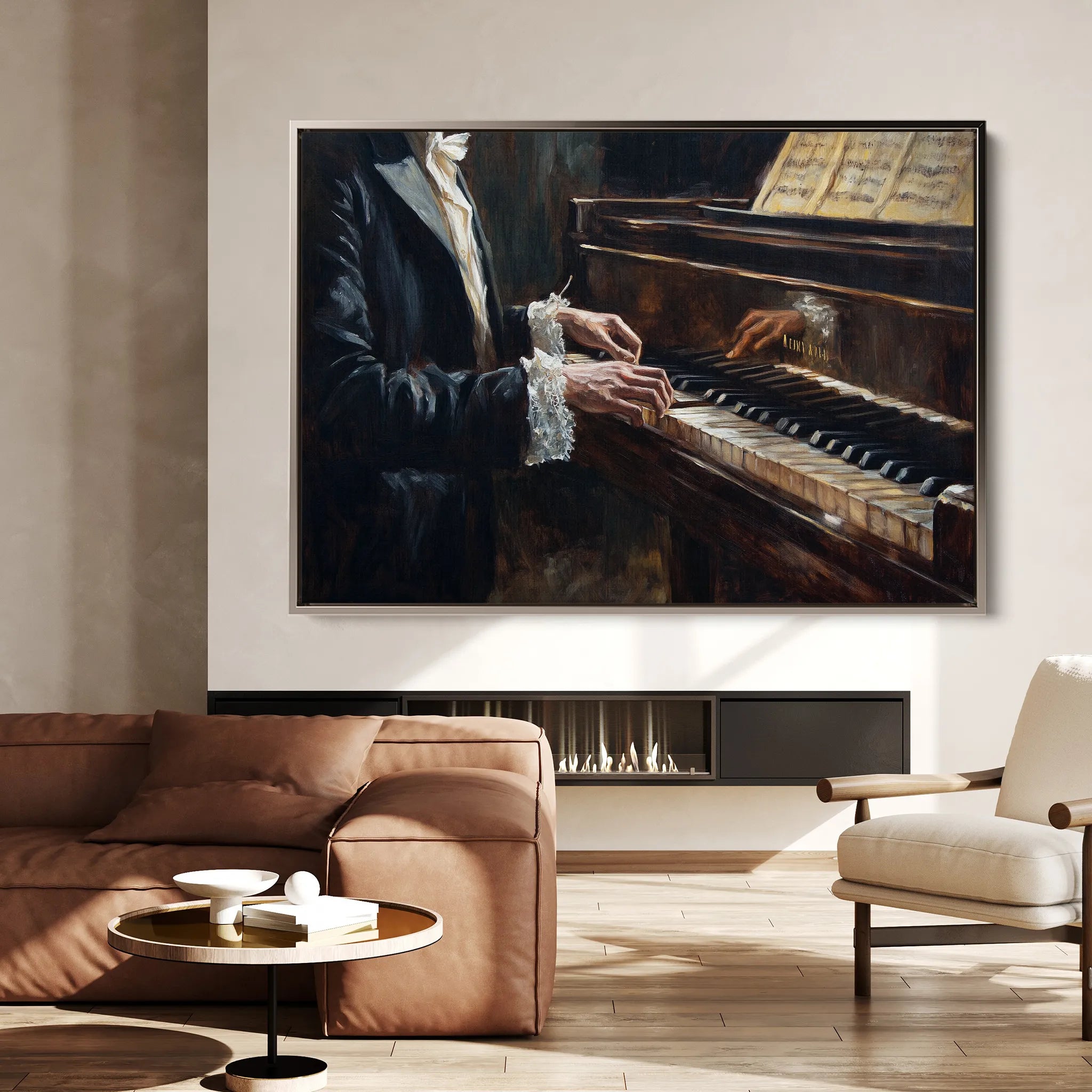 Classic 053 Canvas Art 60 x 40 cm / Black