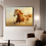 Horses 053 Canvas Art 60 x 40 cm / Black