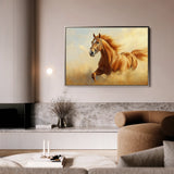 Horses 053 Canvas Art 60 x 40 cm / Black