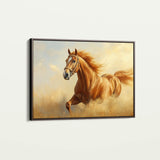 Horses 053 Canvas Art 60 x 40 cm / Black