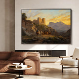 Orientalist 053 Canvas Art 60 x 40 cm / Black