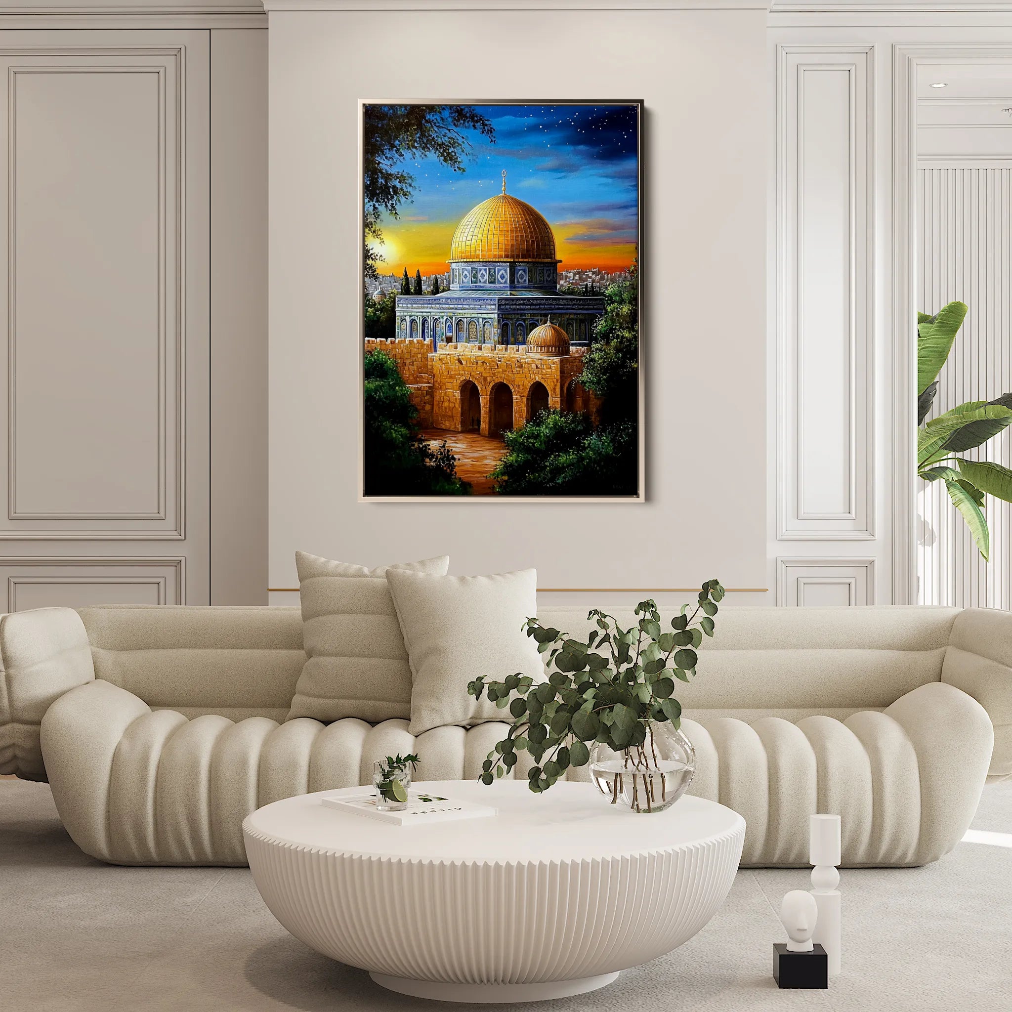 Palestine 053 Canvas Art 60 x 40 cm / Black