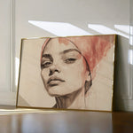 Portrait 053 Canvas Art 60 x 40 cm / Black