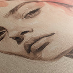 Portrait 053 Canvas Art 60 x 40 cm / Black