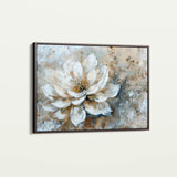 Floral 054 Canvas Art 60 x 40 cm / Black