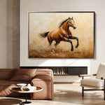 Horses 054 Canvas Art 60 x 40 cm / Black