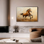 Horses 054 Canvas Art 60 x 40 cm / Black