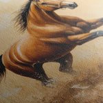 Horses 054 Canvas Art 60 x 40 cm / Black