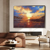 Landscape 054 Canvas Art 60 x 40 cm / Black