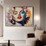Portrait 054 Canvas Art 60 x 40 cm / Black