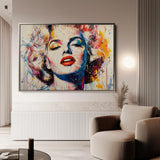 Portrait 054 Canvas Art 60 x 40 cm / Black