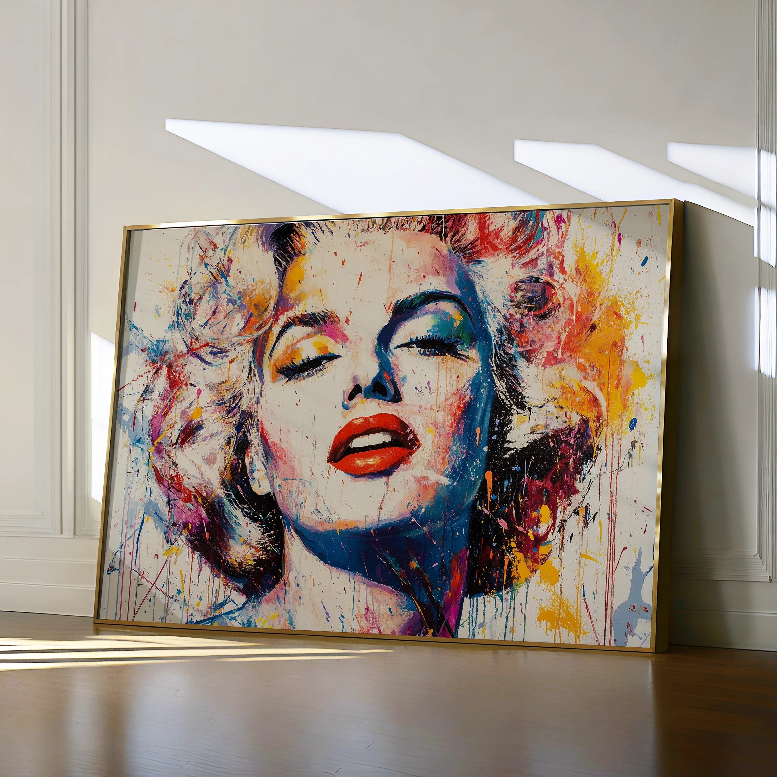 Portrait 054 Canvas Art 60 x 40 cm / Black