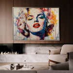 Portrait 054 Canvas Art 60 x 40 cm / Black
