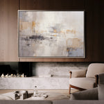 Abstract 055 Canvas Art 60 x 40 cm / Black
