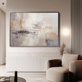 Abstract 055 Canvas Art 60 x 40 cm / Black