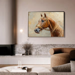 Horses 055 Canvas Art 60 x 40 cm / Black