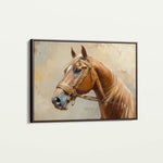 Horses 055 Canvas Art 60 x 40 cm / Black