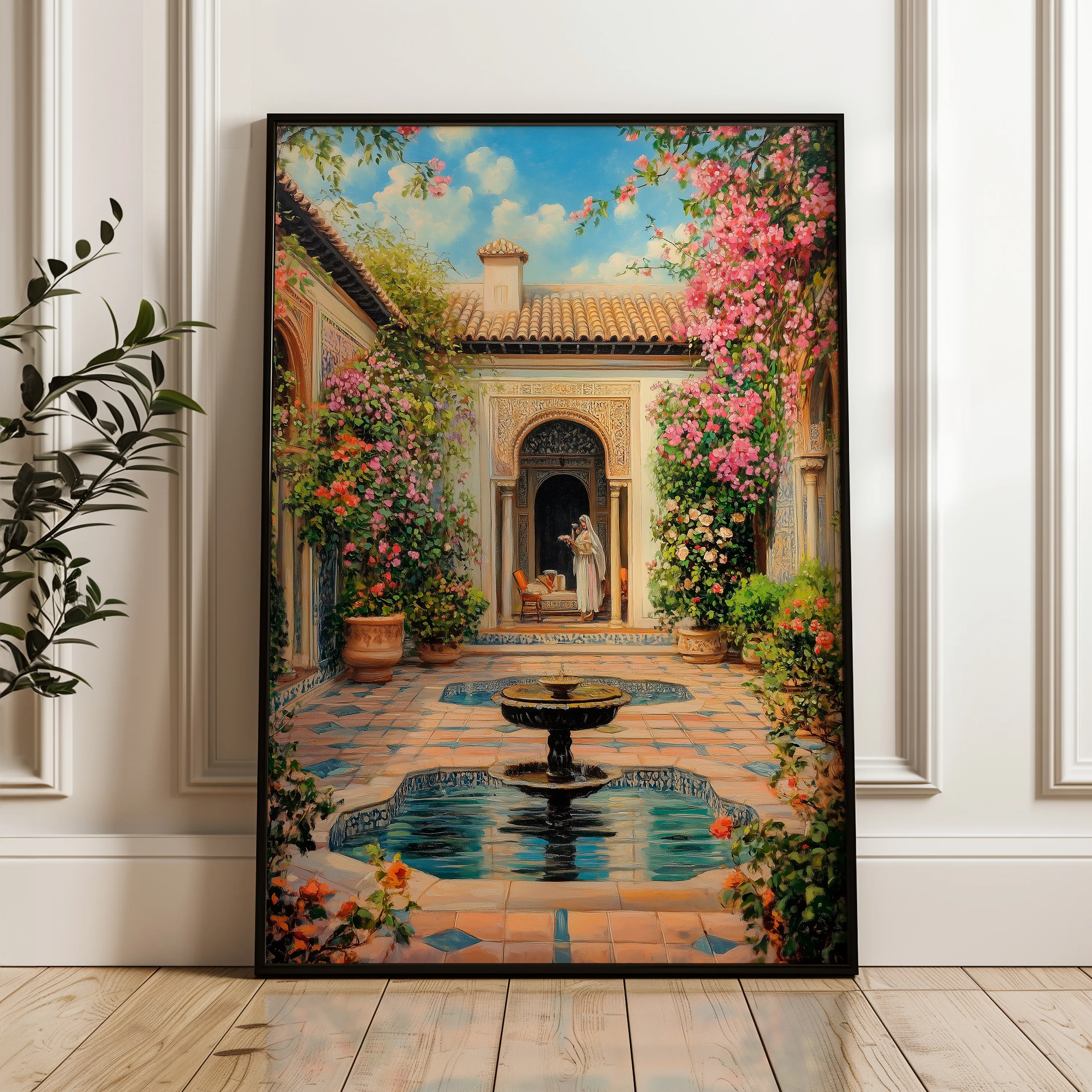 Orientalist 055 Canvas Art 60 x 40 cm / Black