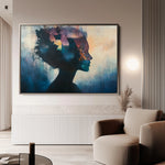 Portrait 055 Canvas Art 60 x 40 cm / Black