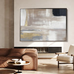 Abstract 056 Canvas Art 60 x 40 cm / Black