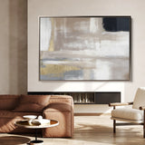Abstract 056 Canvas Art 60 x 40 cm / Black