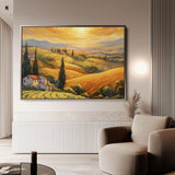 Landscape 056 Canvas Art 60 x 40 cm / Black