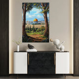 Palestine 056 Canvas Art 60 x 40 cm / Black