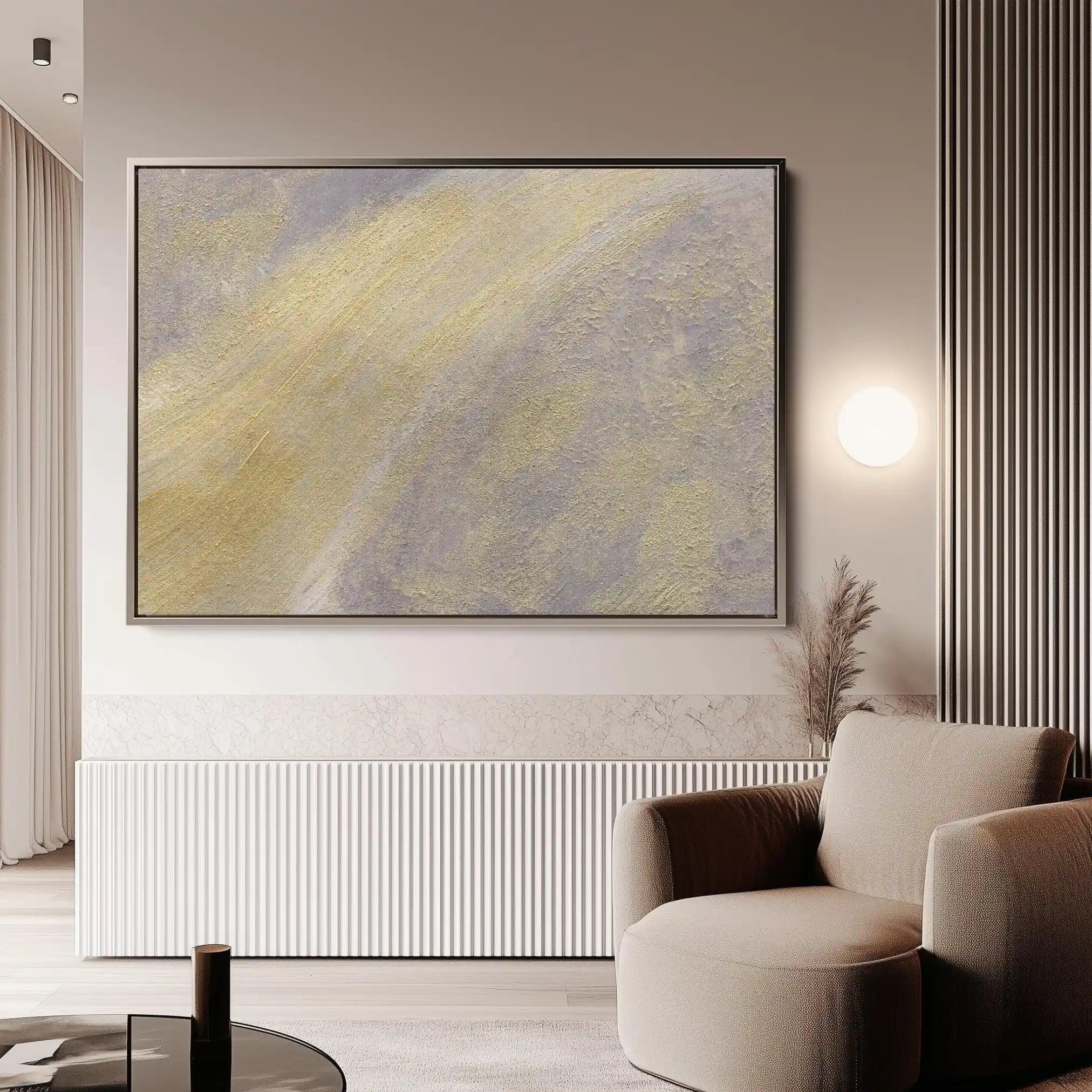 Abstract 057 Canvas Art 60 x 40 cm / Black
