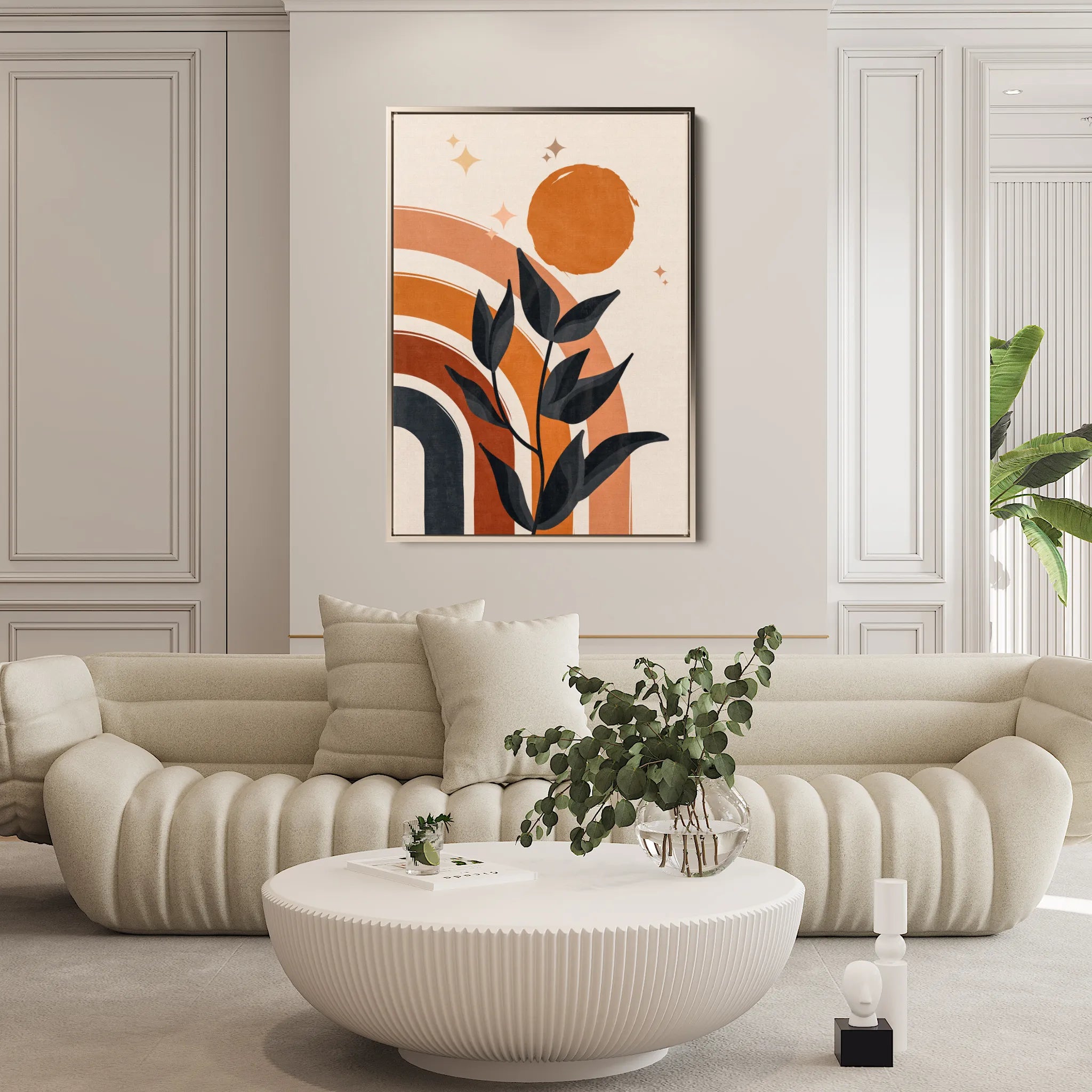 Boho 057 Canvas Art 60 x 40 cm / Black