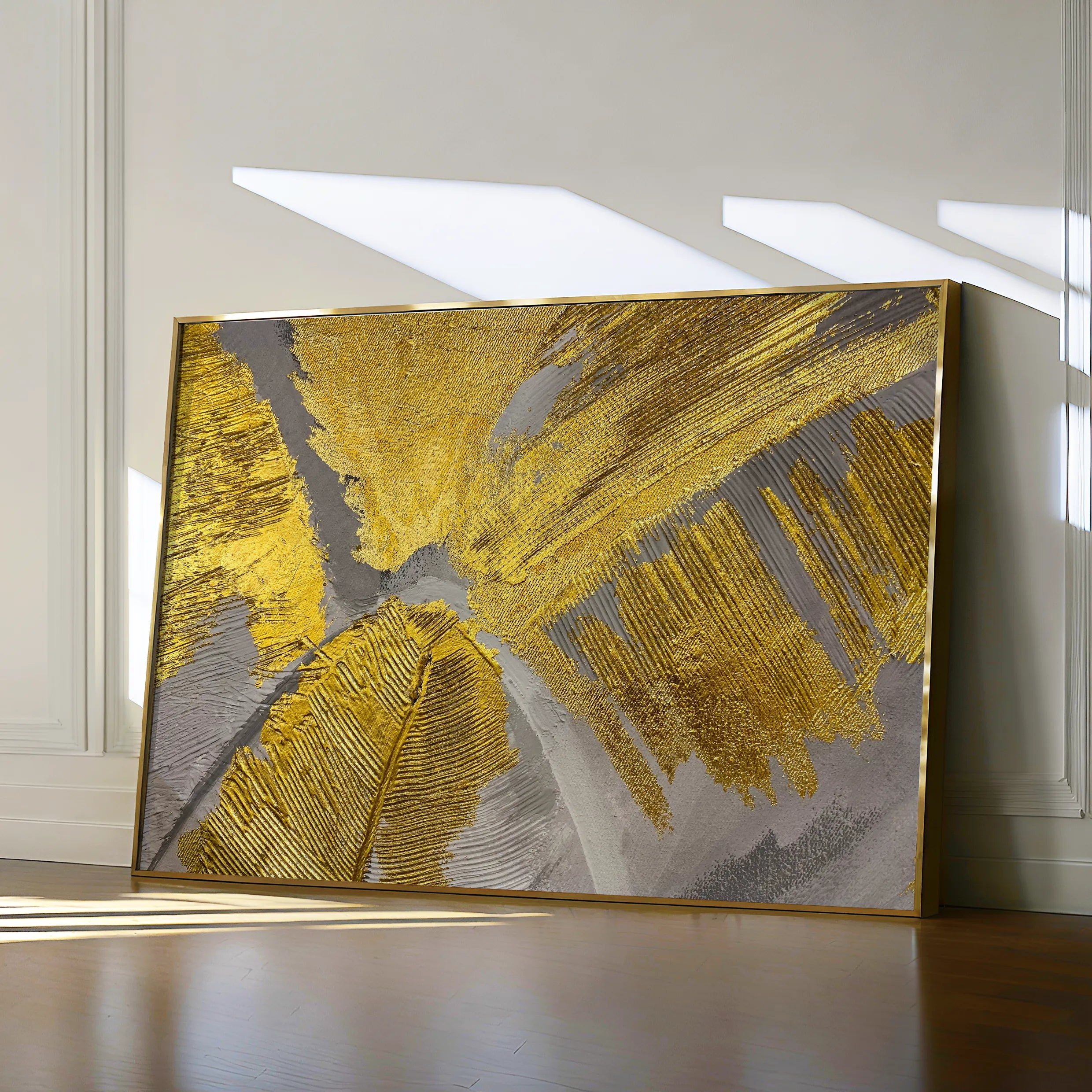 Floral 057 Canvas Art 60 x 40 cm / Black