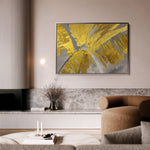 Floral 057 Canvas Art 60 x 40 cm / Black