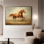 Horses 057 Canvas Art 60 x 40 cm / Black