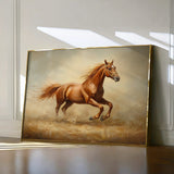 Horses 057 Canvas Art 60 x 40 cm / Black