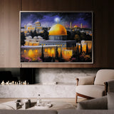 Palestine 057 Canvas Art 60 x 40 cm / Black