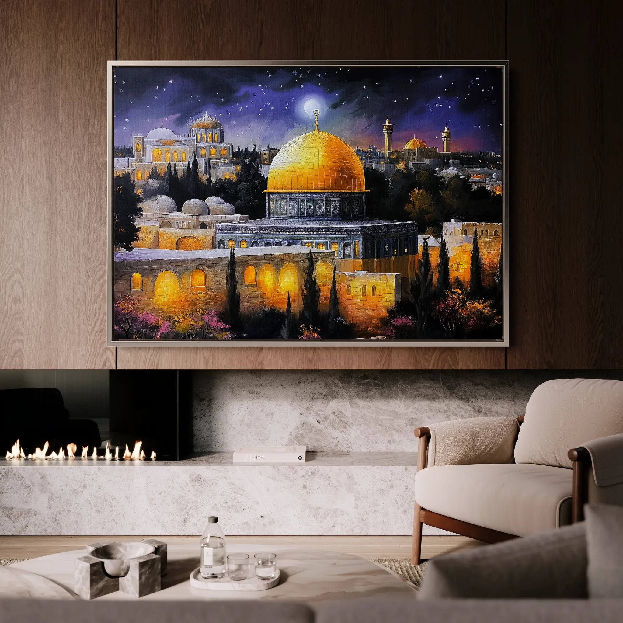 Palestine 057 Canvas Art 60 x 40 cm / Black