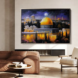 Palestine 057 Canvas Art 60 x 40 cm / Black