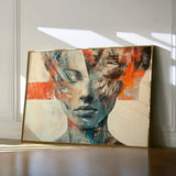 Portrait 057 Canvas Art 60 x 40 cm / Black