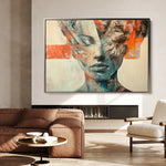 Portrait 057 Canvas Art 60 x 40 cm / Black