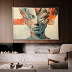 Portrait 057 Canvas Art 60 x 40 cm / Black