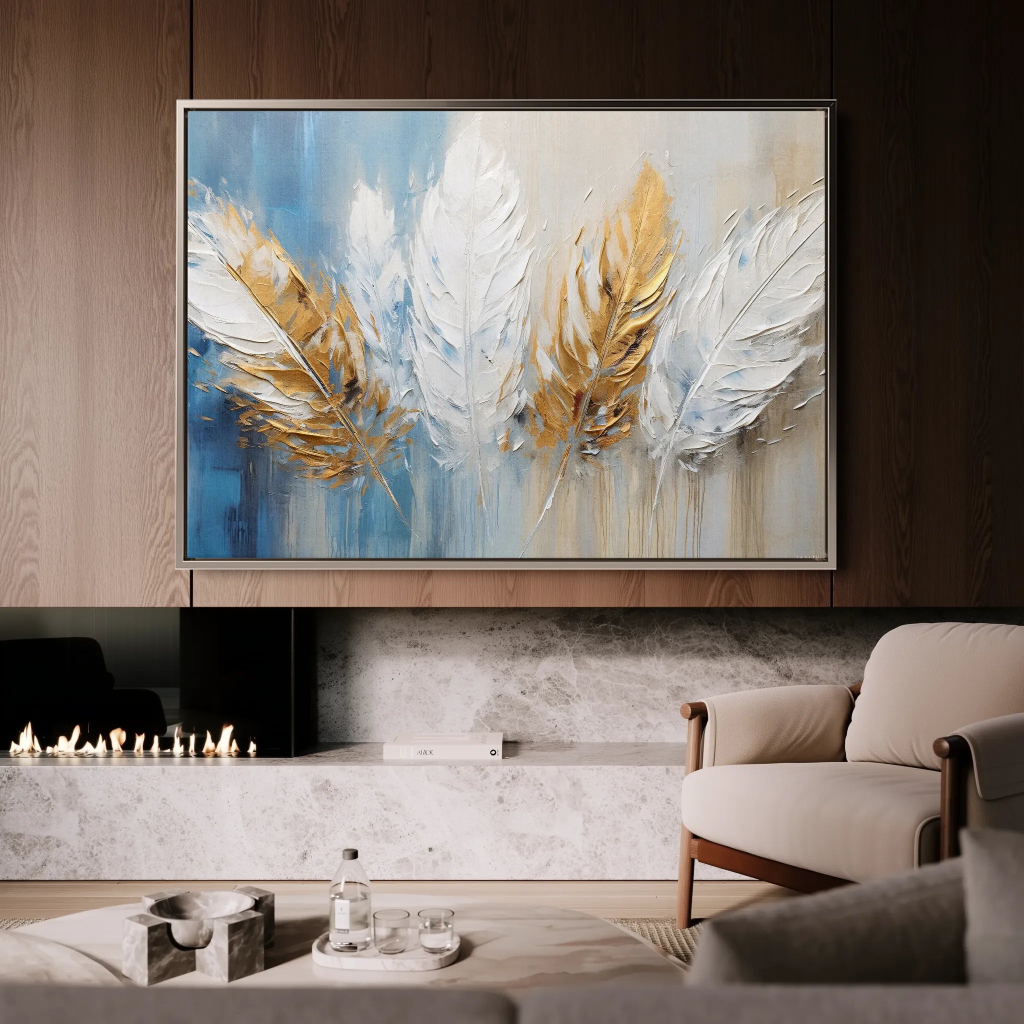Abstract 058 Canvas Art 60 x 40 cm / Black