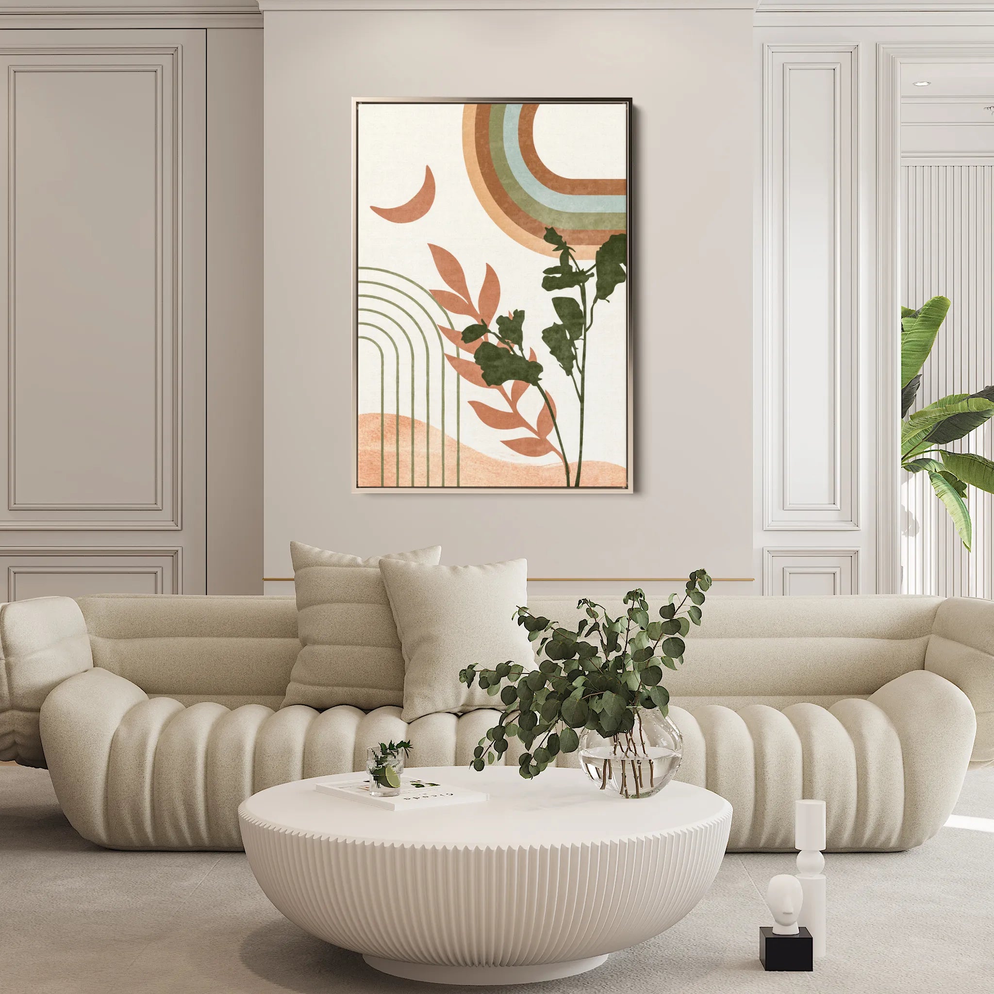 Boho 058 Canvas Art 60 x 40 cm / Black