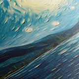Landscape 058 Canvas Art 60 x 40 cm / Black