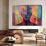 Portrait 058 Canvas Art 60 x 40 cm / Black