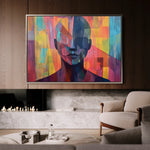 Portrait 058 Canvas Art 60 x 40 cm / Black